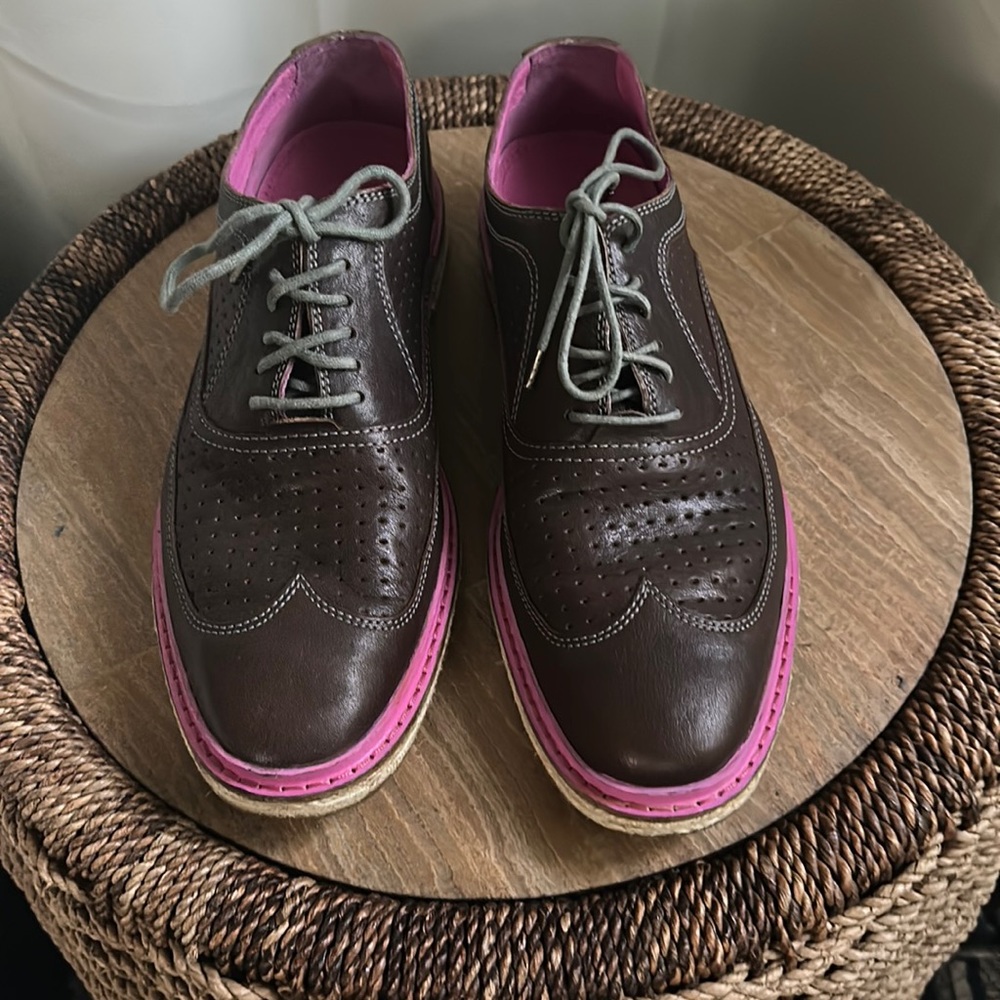 Men’s Summer Espadrilles by Cole Haan. Size 11.5. Color: Periwinkle and Magenta.